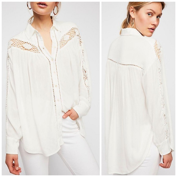 Free People Tops - Free People Katie Bird Buttondown